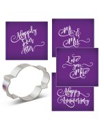 Wedding Message Plaque Mesh Stencil Set 