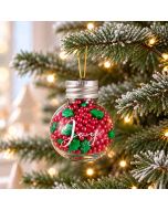 Mini Ornament Sprinkle Jar Merry & Bright Mix
