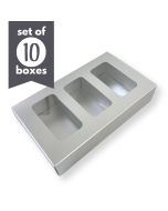 Nutter Butter Treat Boxes 3 Cavity Silver