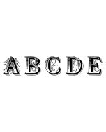 Ornate Alphabet A-E