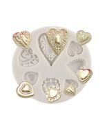 Ornate Hearts Silicone Mold