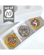 Cookie Treat Boxes 3 Cavity White