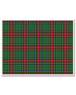 Edible Fabric Sheet Green Tartan