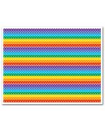 Edible Fabric Sheet Rainbow Dots Bands