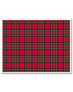 Edible Fabric Sheet Red Tartan