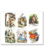 Icing Sheet Alice In Wonderland Set