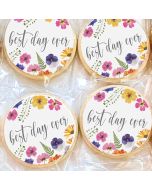 Icing Sheets Best Day Ever Pressed Flowers Cookie