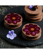 Icing Sheets Burgundy Cosmos
