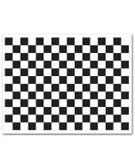 Icing Sheet Checkerboard Black and White