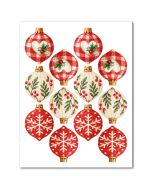 Icing Sheets Country Christmas Finial Ornaments