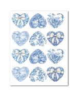 Icing Sheet Delft Hearts