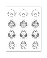 Icing Sheets Easter Coloring Book Cookies