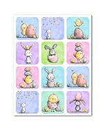 Icing Sheets Easter Friends Squares