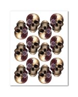 Icing Sheets Gothic Rose Skull Cookie/Nutter Butter