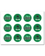 Icing Sheets Graduation Cookie Green