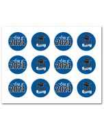 Icing Sheets Graduation Cookie Royal Blue