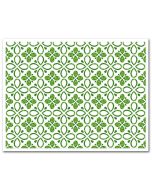 Icing Sheet Green Watercolor Lattice