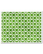 Icing Sheet Watercolor Shamrock Polkadots