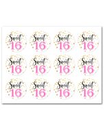 Icing Sheets Sweet 16 Confetti Cookie