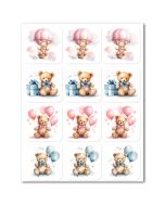Icing Sheets Teddy Bear Squares