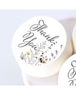 Icing Sheets Thank You Watercolor Wildflowers Cookie