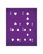 Playing Cards Two Through Five Mesh Stencil