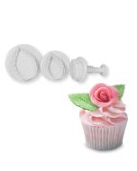 Plunger Cutters Rose Leaves Set of 3