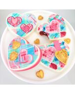 Icing Sheets Preppy Hearts
