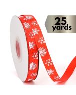 Ribbon Snowflakes Red