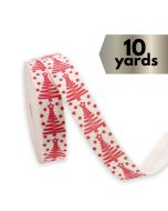 Ribbon Grosgrain Red Christmas Trees