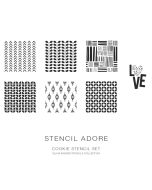 Cookie Stencil Adore Set by Silvia Favero