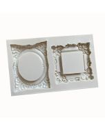 Silicone Mold Ornate Frame Duo