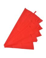 Red Silicone Pastry Bags Set of 5