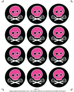Icing Sheets Skull Baker Cookie/Cupcake