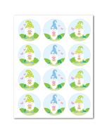 Icing Sheets Spring Gnomes Cookie/Cupcake