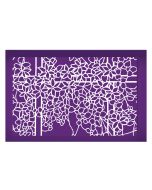 Stained Glass Clematis Vine Mesh Stencil