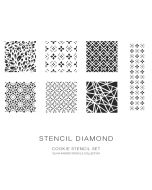 Cookie Stencil Diamond Set by Silvia Favero