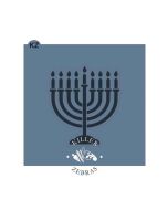 Mini Menorah Stencil by Killer Zebras