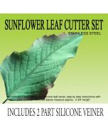 Cutter/Veiner Set Sunflower Leaf