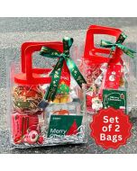 Deluxe Vinyl Reusable Gift Bags Red