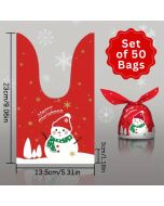 Tie Treat Bags Snowman