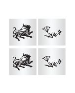 Chinese Zodiac Tiger Cookie Stencil Set