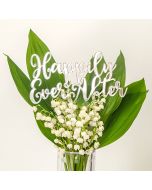 Happily Ever After Topper Silver Acrylic