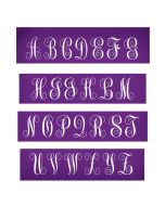  Traditional Monogram Alphabet Mesh Stencil Ginormous