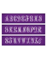  Traditional Monogram Alphabet Mesh Stencil Small