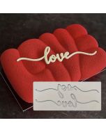 Tuile Mold Love Script