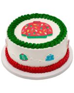 Edible Cake Topper Tile Christmas Sweater Red