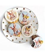 Icing Sheets Watercolor Bunnies Cookie/Cupcake