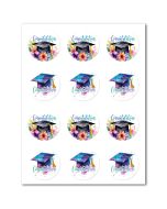 Icing Sheets Watercolor Graduation Cookie