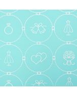 Wedding Wrapping Paper Mesh Stencil